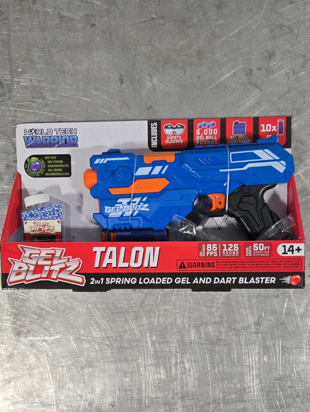 Gel Blitz Talon 2-in-1 Blue Gel and Dart Blaster by